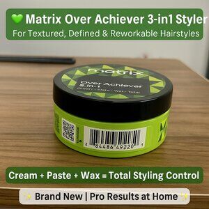 Matrix Over Achiever 3-in-1 Styler - Cream paste wax for structuring and smoothi